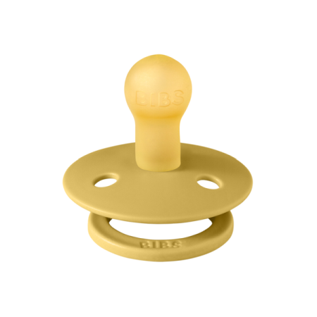 BIBS - Suzeta Colour Latex, tetina rotunda, 0 luni +-Mustard [1]