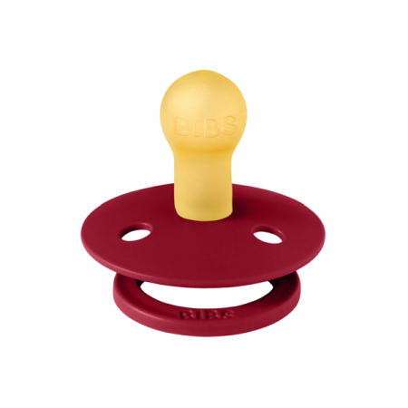 BIBS - Suzeta Colour Latex, tetina rotunda, 0 luni +-Ruby [1]