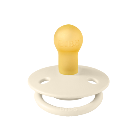 BIBS - Suzeta De Lux Latex, tetina rotunda, 0 luni +-Ivory [1]