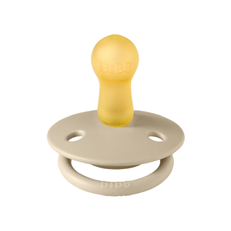 BIBS - Suzeta De Lux Latex, tetina rotunda, 6 luni +-Vanilla [1]