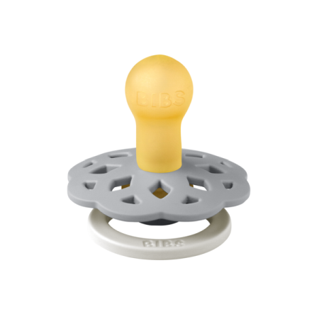 BIBS - Suzeta fosforescenta Boheme GLOW Latex, tetina rotunda, 0 luni +-Cloud [1]