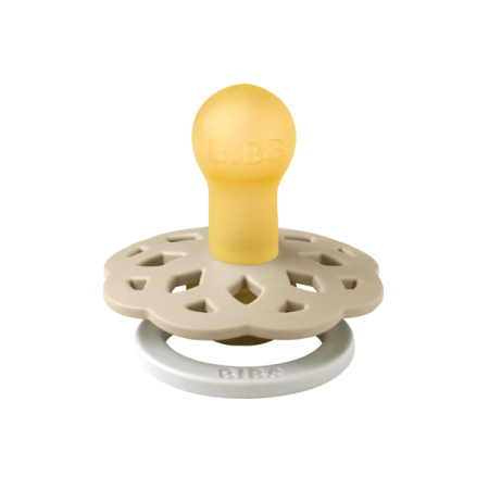 BIBS - Suzeta fosforescenta Boheme GLOW Latex, tetina rotunda, 0 luni +-Vanilla [1]