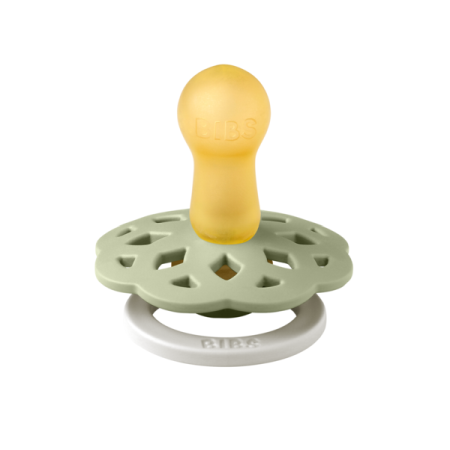 BIBS - Suzeta fosforescenta Boheme GLOW Latex, tetina rotunda, 6 luni + [1]