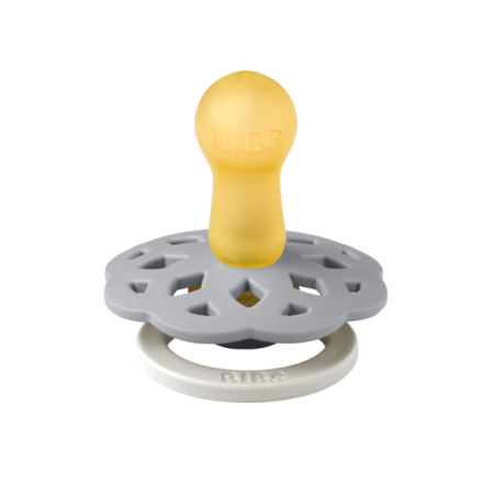 BIBS - Suzeta fosforescenta Boheme GLOW Latex, tetina rotunda, 6 luni +-Cloud [1]