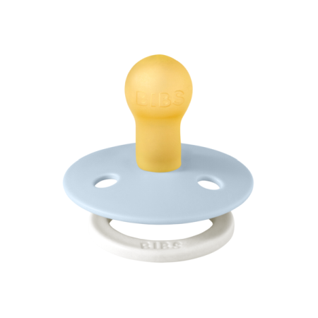 BIBS - Suzeta fosforescenta Colour GLOW Latex, tetina rotunda, 0 luni +-Baby Blue [1]