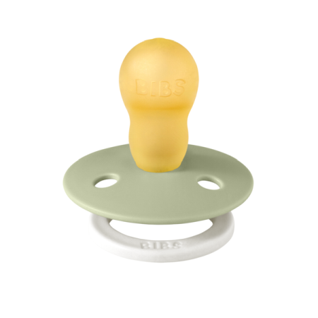 BIBS - Suzeta fosforescenta Colour Glow Latex, tetina rotunda, 18 luni + [1]