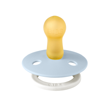 BIBS - Suzeta fosforescenta Colour Glow Latex, tetina rotunda, 6 luni +-Baby Blue [1]