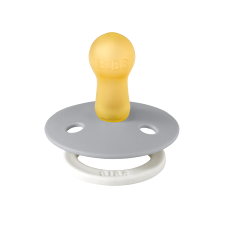 BIBS - Suzeta fosforescenta Colour Glow Latex, tetina rotunda, 6 luni +-Cloud [1]