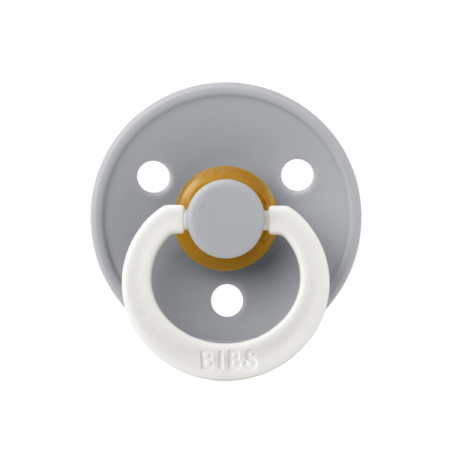 BIBS - Suzeta fosforescenta Colour Glow Latex, tetina rotunda, 6 luni +-Cloud [2]