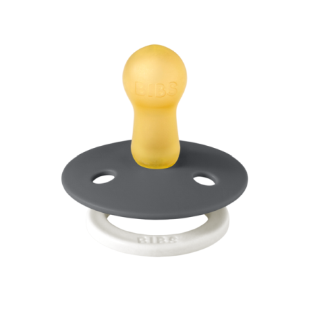 BIBS - Suzeta fosforescenta Colour Glow Latex, tetina rotunda, 6 luni +-Iron [1]