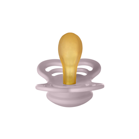 Suzete - BIBS - Suzeta Supreme Latex, tetina simetrica, 6 luni +-Dusky Lilac