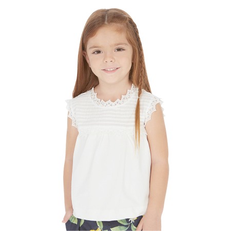 Bluza alba fara maneci [2]