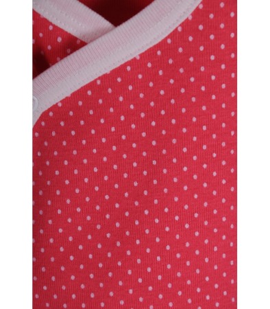 Bluza cu maneca lunga rosie cu picatele albe 3 ani [1]