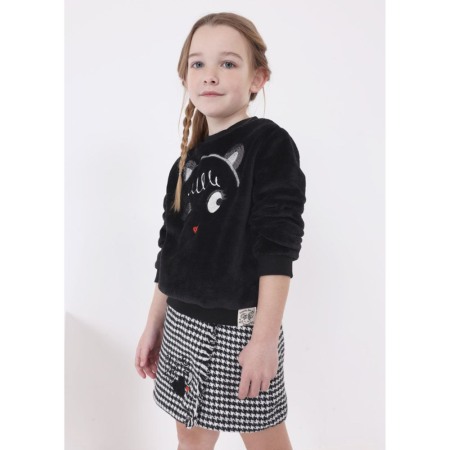 Bluza sport blanita aplicatii urechiuse pisica - Mayoral   9 ani (134 cm) [2]