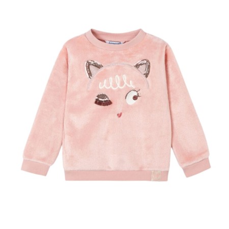 Bluze - Bluza sport piersica blanita aplicatii urechiuse pisica - Mayoral  6 ani (116)