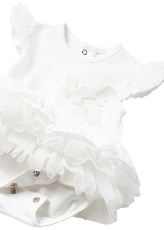 Body alb tutu cu bentita Better Cotton - Mayoral  12 luni (80 cm) [2]