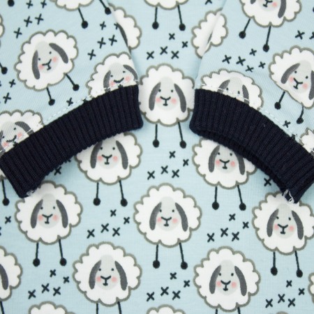 Body bleu Oite albe 80 cm (9-12 luni) [2]