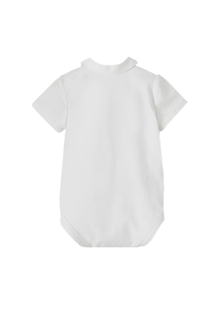 Body camasa cu maneca scurta ECOFRIENDS - Bej - Mayoral 6-9 luni [1]