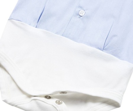 Body camasa cu maneca scurtatip camasa - Bleu - Mayoral  4-6 luni [2]