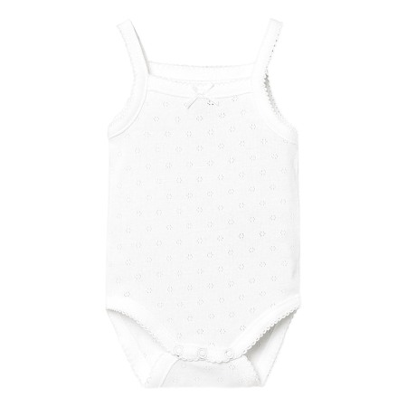 Haine  Incaltaminte Accesorii - Body clasic cu bretele - Alb