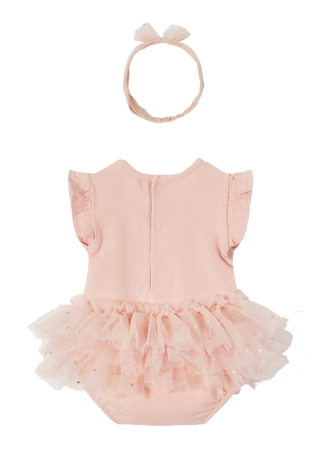 Body cu fustita tul si bentita - Crem - Mayoral  6-9 luni [1]