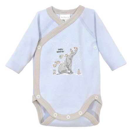 Haine  Incaltaminte Accesorii - Body cu maneca lunga Happy winter 6 luni