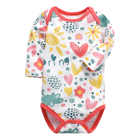 Haine  Incaltaminte Accesorii - Body cu maneca lunga - Inimioare - Easymon 9 luni