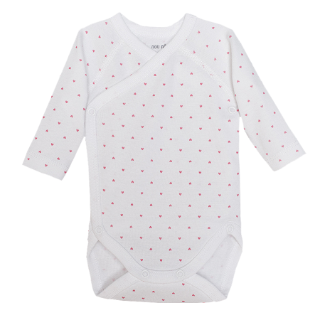 Haine  Incaltaminte Accesorii - Body cu maneca lunga - Inimioare rosi 12 luni