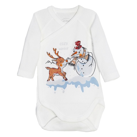 Haine  Incaltaminte Accesorii - Body cu maneca lunga - Om de zapada 18 luni