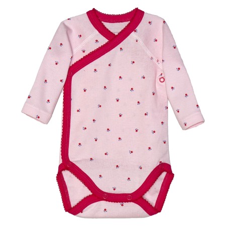 Haine  Incaltaminte Accesorii - Body cu maneca lunga - Trandafiri mici rosii 6 luni