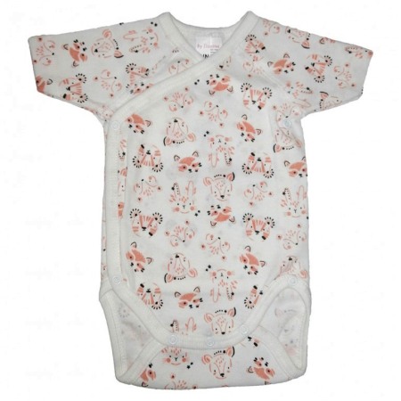 Fabricat in Romania - Body cu maneca scurta - Iepuri si vulpi