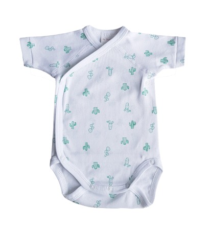 Haine  Incaltaminte Accesorii - Body cu maneca scurta imprimeu Cactusi  6 luni