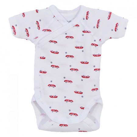 Haine  Incaltaminte Accesorii - Body cu maneca scurta imprimeu Masini rosii 6 luni