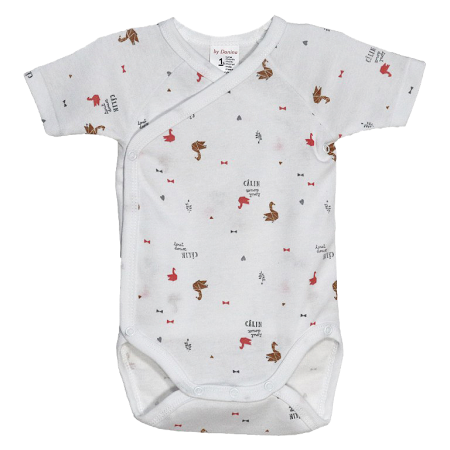 Haine  Incaltaminte Accesorii - Body cu maneca scurta - Lebede 1 luna