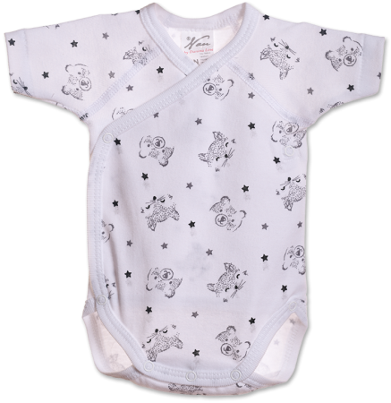 Haine  Incaltaminte Accesorii - Body cu maneca scurta Ursuleti gri  6 luni