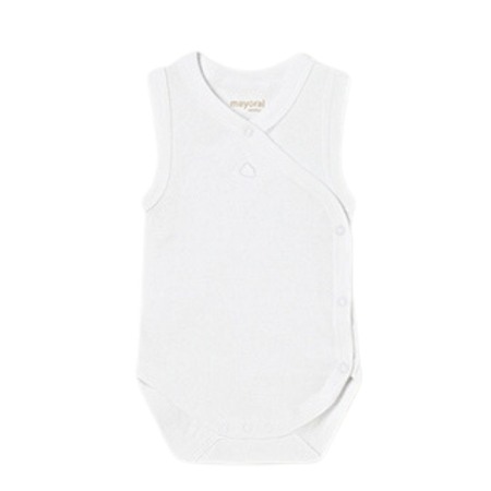 Haine  Incaltaminte Accesorii - Body fara maneci ECOFRIENDS - Alb - Mayoral   1-2 luni