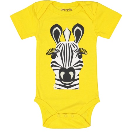 Haine  Incaltaminte Accesorii - Body galben Zebra 12 luni