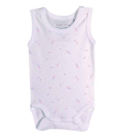 Haine  Incaltaminte Accesorii - Body maieu imprimeu pene pastel 2 ani