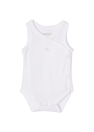 Haine  Incaltaminte Accesorii - Body maiou ECOFRIENDS - Alb - Mayoral  6-9 luni