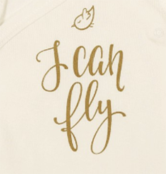 Body maneca lunga imprimeu I can fly 3-6 luni (62-68 cm) [1]