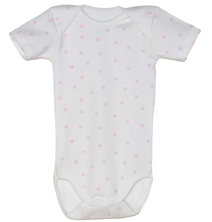 Haine  Incaltaminte Accesorii - Body maneca scurta Buline roz 2 ani