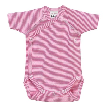 Haine  Incaltaminte Accesorii - Body maneca scurta Dungi roz/alb 12 luni