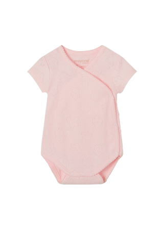 Haine  Incaltaminte Accesorii - Body maneca scurta ECOFRIENDS - Corai - Mayoral  1-2 luni