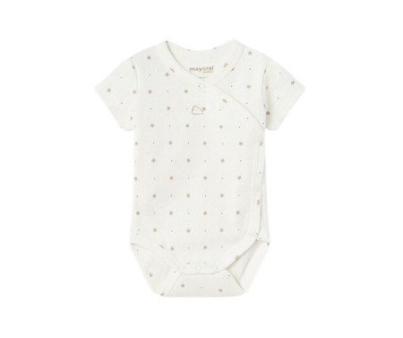 Body maneca scurta ECOFRIENDS - Stelute bej - Mayoral   2-4 luni [0]