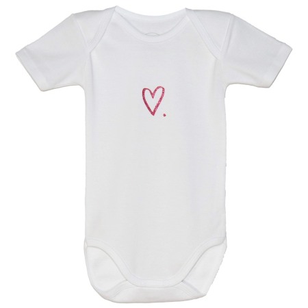 Haine  Incaltaminte Accesorii - Body maneca scurta Inima rosie 3 ani