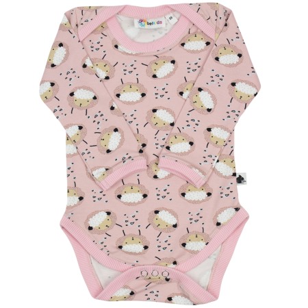 Haine  Incaltaminte Accesorii - Body roz Oite bej 80 cm (9-12 luni)