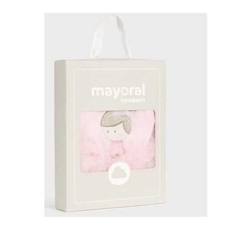 Body tutu din bumbac sustenabil Roz cu bentita pentru nou-nascut [7]