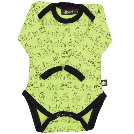 Haine  Incaltaminte Accesorii - Body verde Animale domestice 80 cm (9-12 luni)