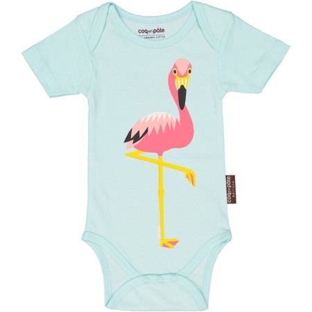 Haine  Incaltaminte Accesorii - Body vernil Flamingo 12 luni