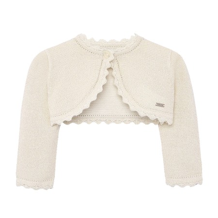 Haine  Incaltaminte Accesorii - Bolero cu dantela - Bej-auriu - Mayoral 36 luni